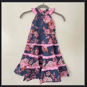 Matilda Jane Clarabelle Halter Maxi Ruffle Dress